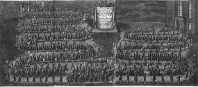 Leichenzug für Kurfürst Johann Georg II. von Sachsen 1680. Kupferstich